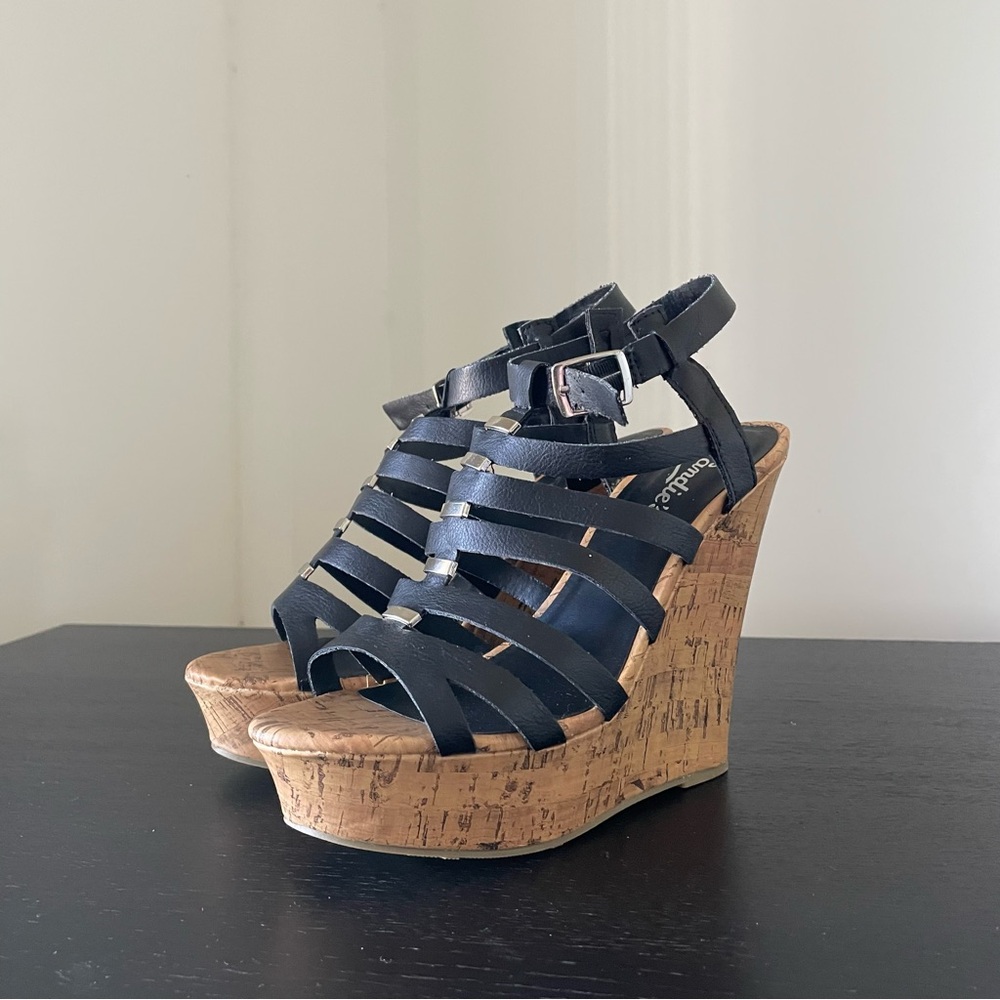 Strappy Wedge Sandals